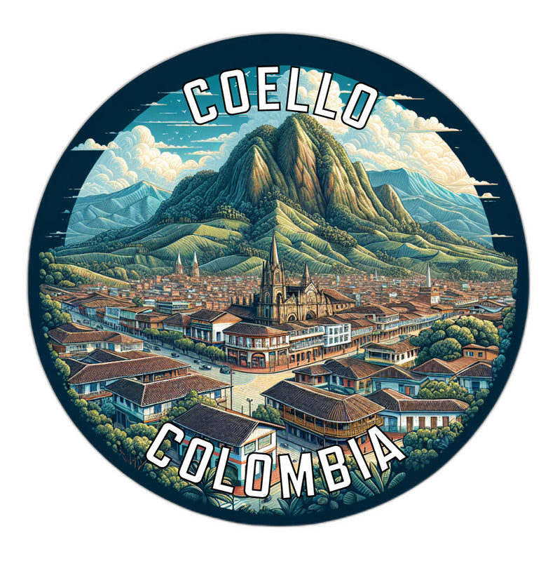 Coello Colombia Souvenir Vinyl Decal Sticker 6-Inch
