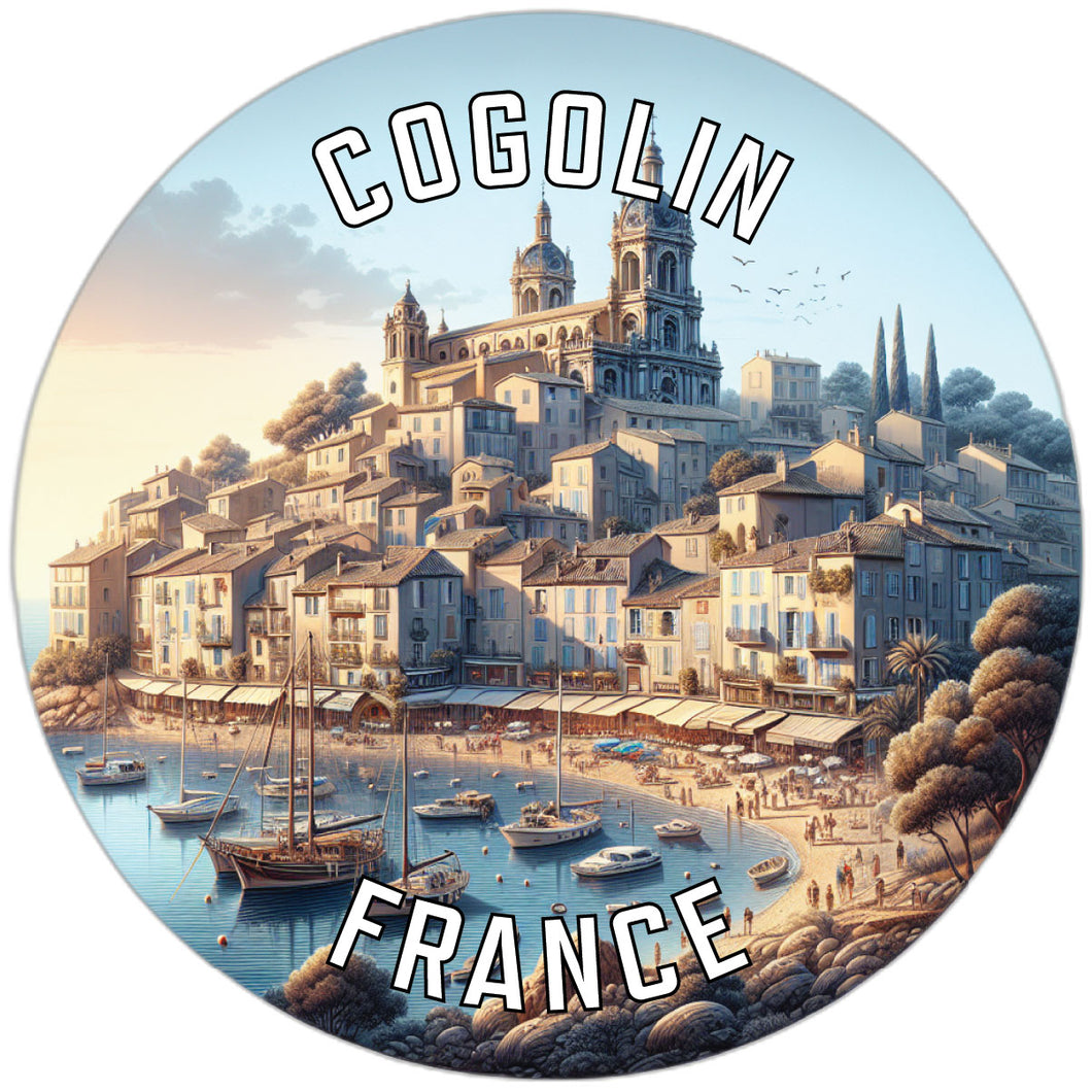 Cogolin France Souvenir Die Cut Flat Magnet 6-Inch