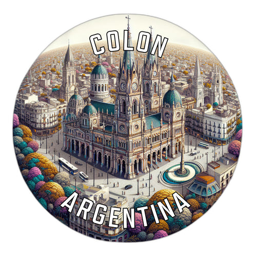 Colon Argentina Souvenir Die Cut Flat Magnet 2-Inch
