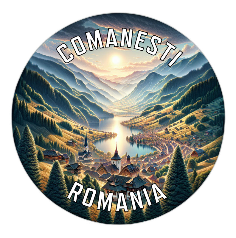 Comanesti Romania Souvenir Die Cut Flat Magnet 6-Inch