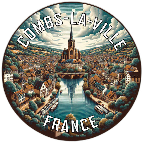 Combs la Ville France Souvenir Vinyl Decal Sticker 6-Inch