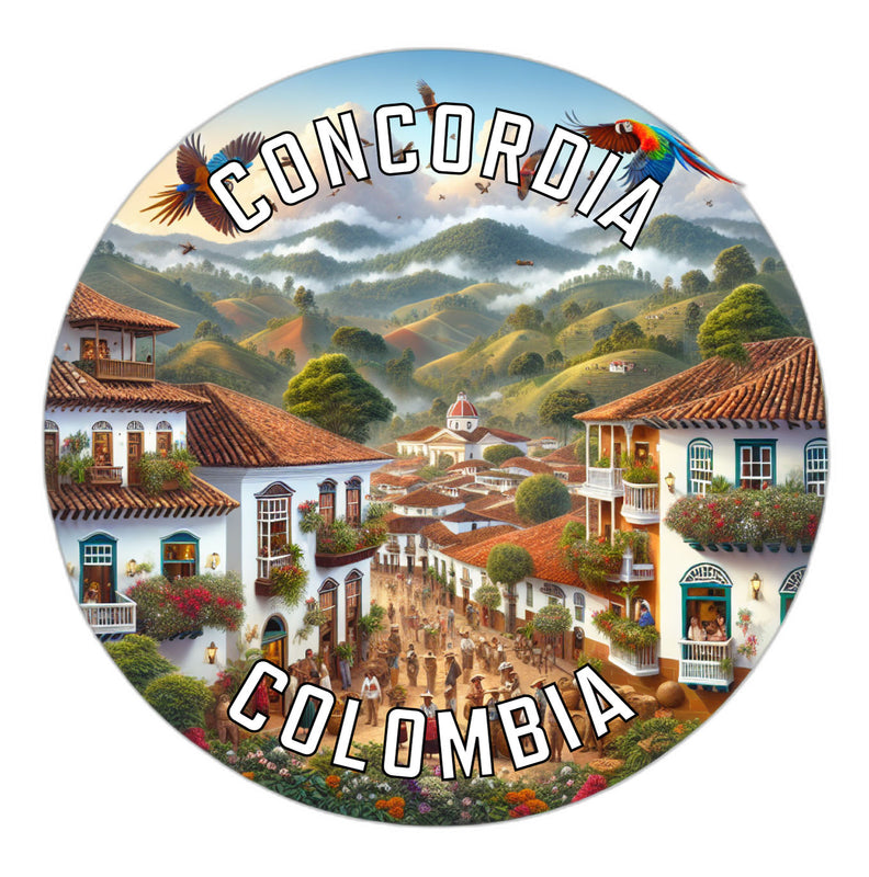 Concordia Colombia Souvenir Die Cut Flat Magnet 2-Inch