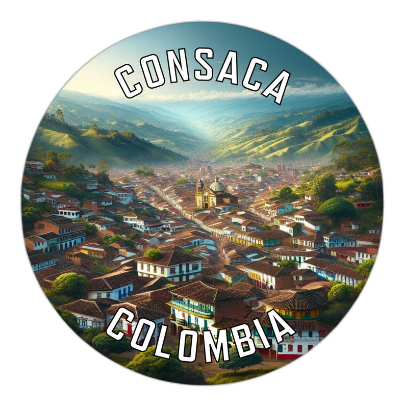 Consaca Colombia Souvenir Die Cut Flat Magnet 2-Inch