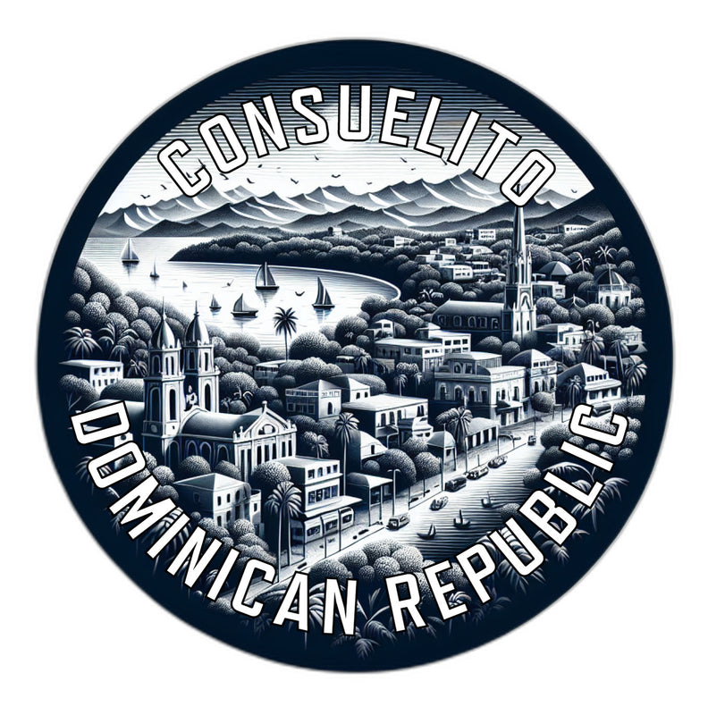 Consuelito Dominican Republic Souvenir Vinyl Decal Sticker 2-Inch
