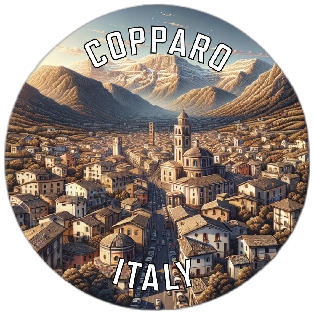 Copparo Italy Souvenir Die Cut Flat Magnet 2-Inch