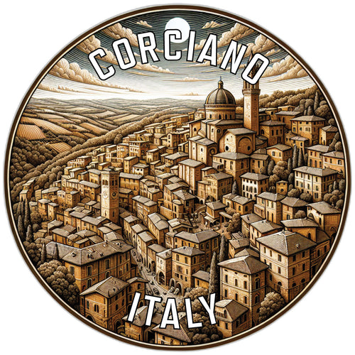 Corciano Italy Souvenir Die Cut Flat Magnet 2-Inch