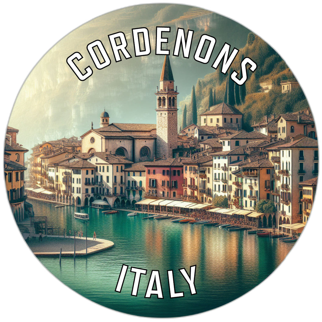 Cordenons Italy Souvenir Vinyl Decal Sticker 2-Inch