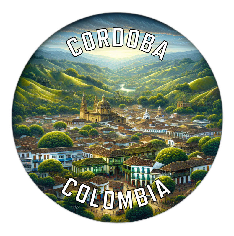 Cordoba Colombia Souvenir Die Cut Flat Magnet 2-Inch