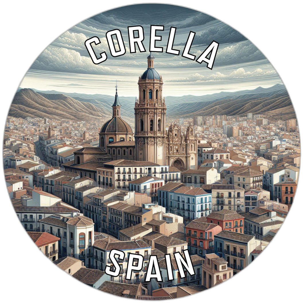 Corella Spain Souvenir Die Cut Flat Magnet 2-Inch