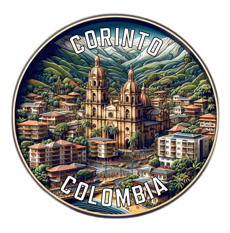 Corinto Colombia Souvenir Vinyl Decal Sticker 2-Inch