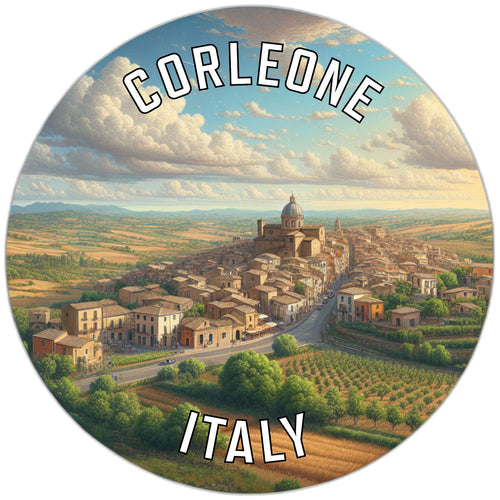 Corleone Italy Souvenir Die Cut Flat Magnet 2-Inch