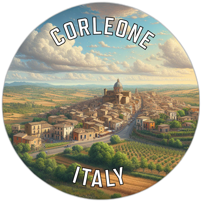 Corleone Italy Souvenir Die Cut Flat Magnet 2-Inch