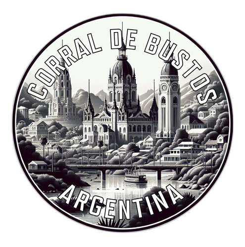 Corral de Bustos Argentina Souvenir Die Cut Flat Magnet 2-Inch