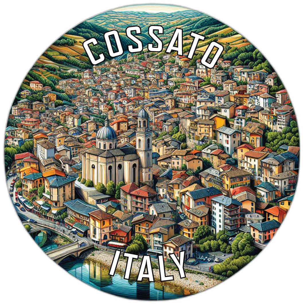 Cossato Italy Souvenir Die Cut Flat Magnet 2-Inch