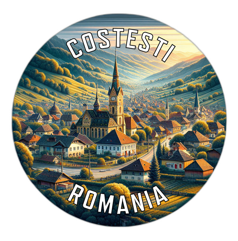 Costesti Romania Souvenir Vinyl Decal Sticker 6-Inch