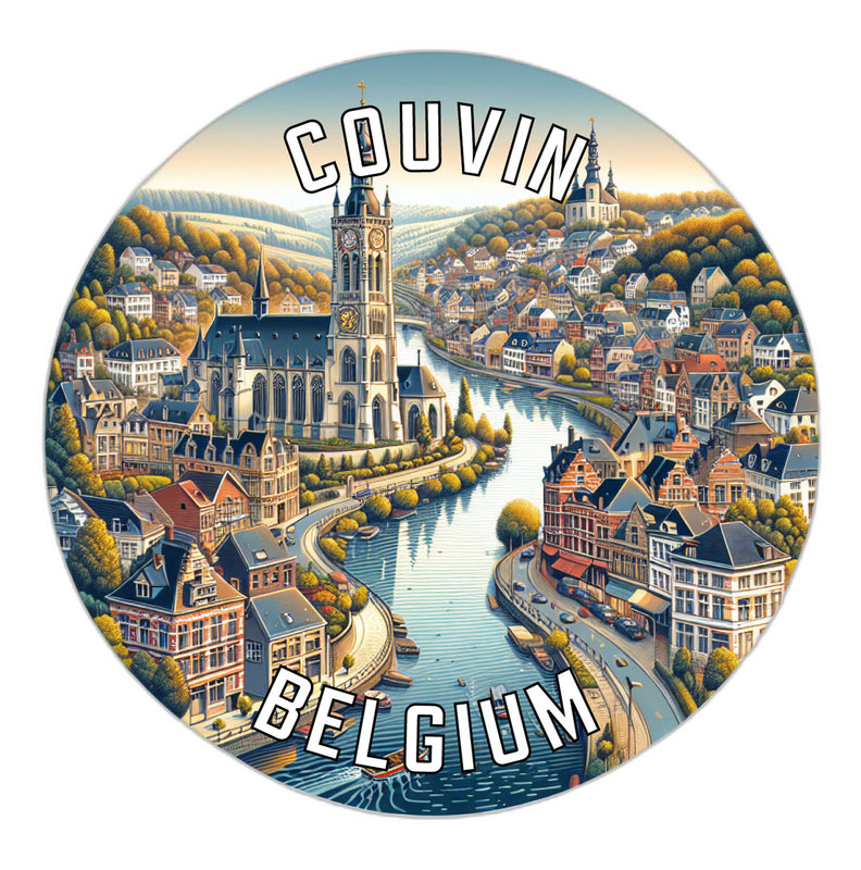 Couvin Belgium Souvenir Vinyl Decal Sticker 2-Inch