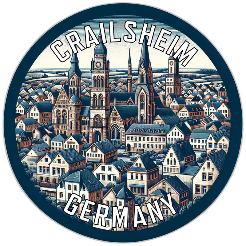 Crailsheim Germany Souvenir Vinyl Decal Sticker 3-Inch