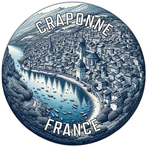Craponne France Souvenir Vinyl Decal Sticker 3-Inch