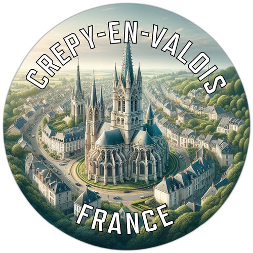 Crepy en Valois France Souvenir Vinyl Decal Sticker 6-Inch