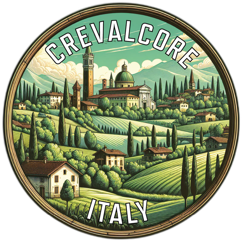 Crevalcore Italy Souvenir Die Cut Flat Magnet 6-Inch