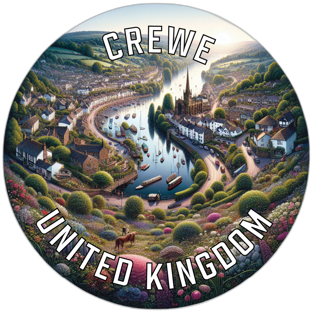 Crewe United Kingdom Souvenir Vinyl Decal Sticker 2-Inch