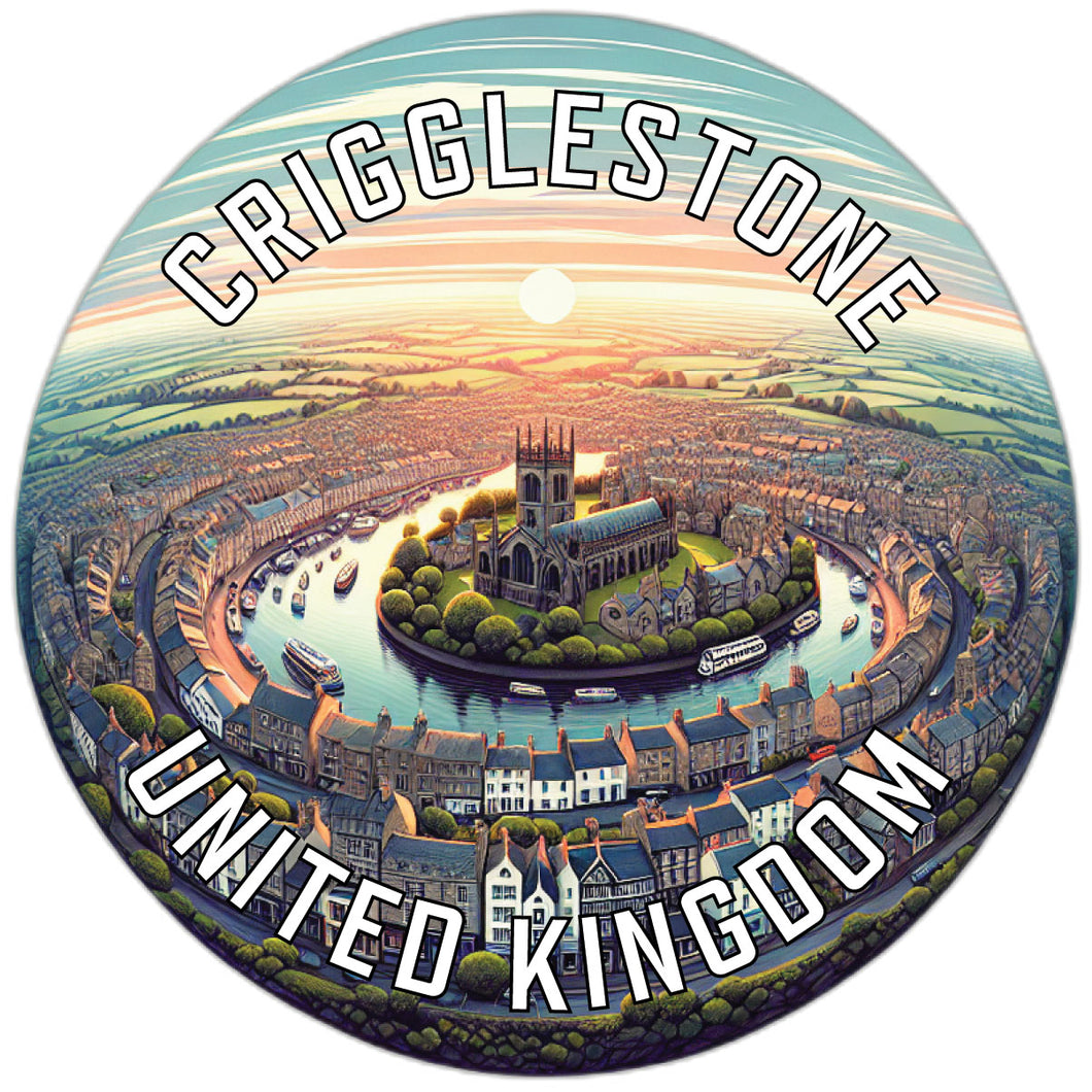 Crigglestone United Kingdom Souvenir Vinyl Decal Sticker 6-Inch
