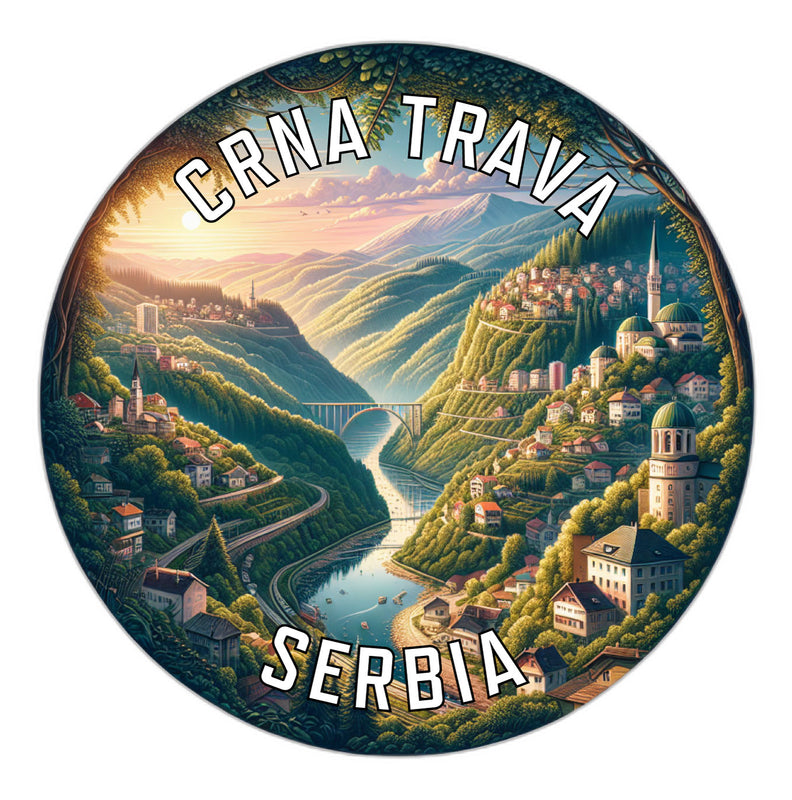 Crna Trava Serbia Souvenir Die Cut Flat Magnet 2-Inch