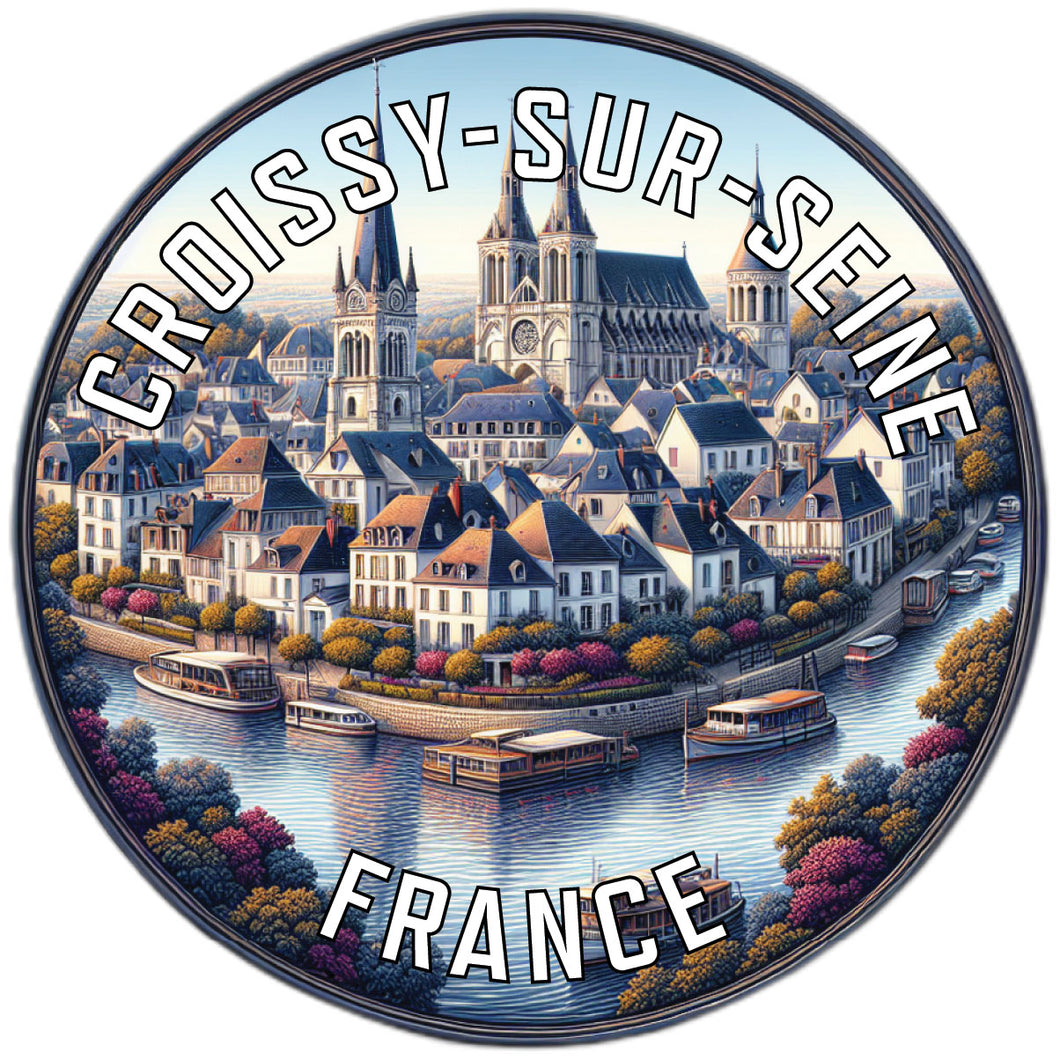 Croissy sur Seine France Souvenir Vinyl Decal Sticker 2-Inch