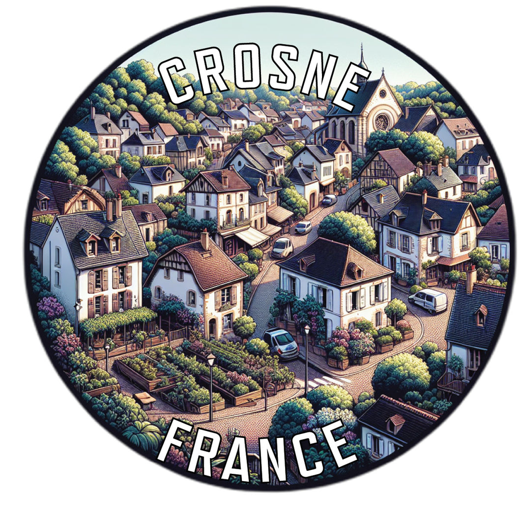 Crosne France Souvenir Vinyl Decal Sticker 2-Inch