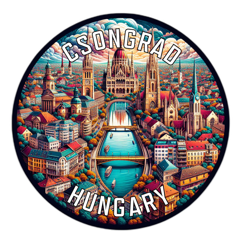 Csongrad Hungary Souvenir Vinyl Decal Sticker 2-Inch