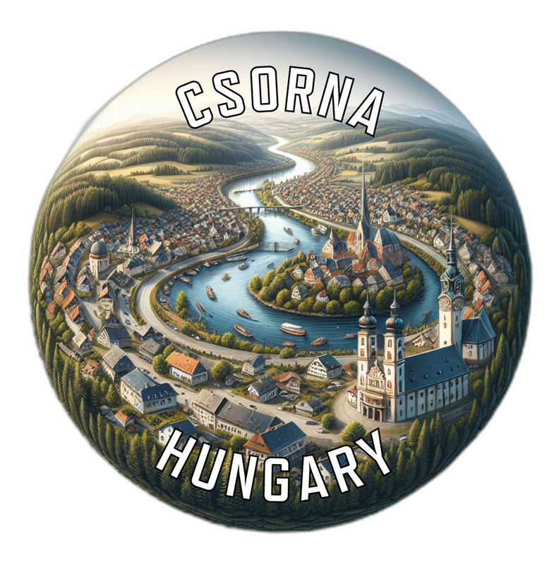 Csorna Hungary Souvenir Vinyl Decal Sticker 2-Inch