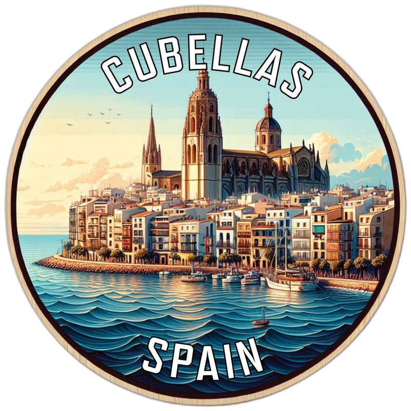 Cubellas Spain Souvenir Vinyl Decal Sticker 2-Inch