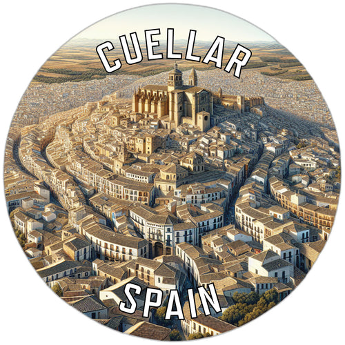 Cuellar Spain Souvenir Die Cut Flat Magnet 6-Inch