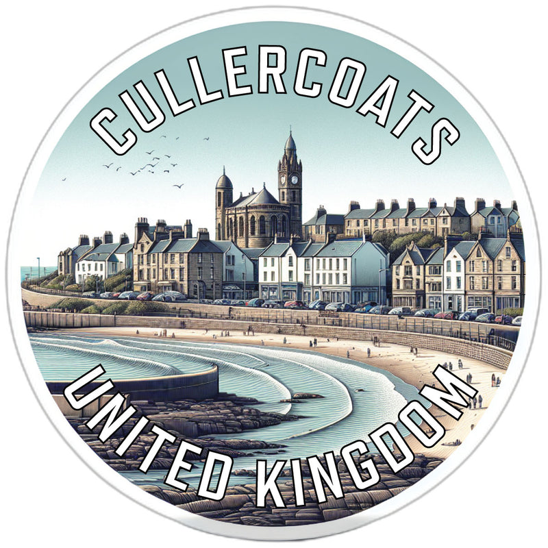 Cullercoats United Kingdom Souvenir Die Cut Flat Magnet 6-Inch