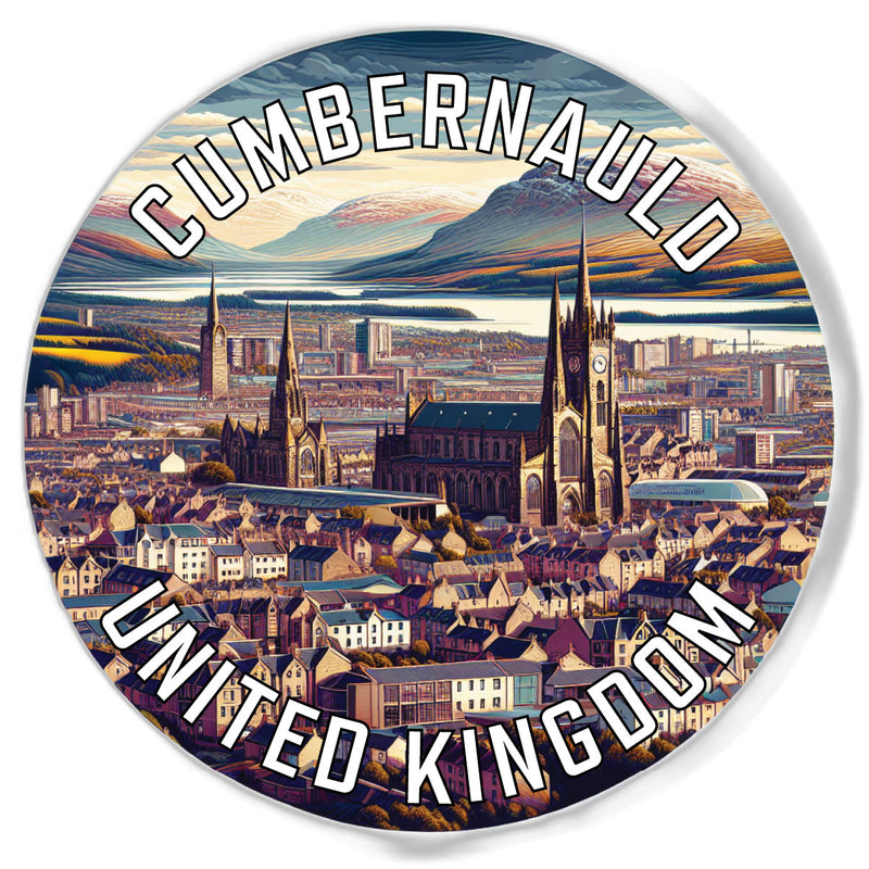 Cumbernauld United Kingdom Souvenir Die Cut Flat Magnet 3-Inch