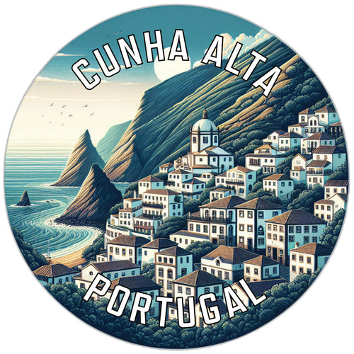 Cunha Alta Portugal Souvenir Die Cut Flat Magnet 6-Inch