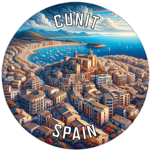Cunit Spain Souvenir Die Cut Flat Magnet 2-Inch