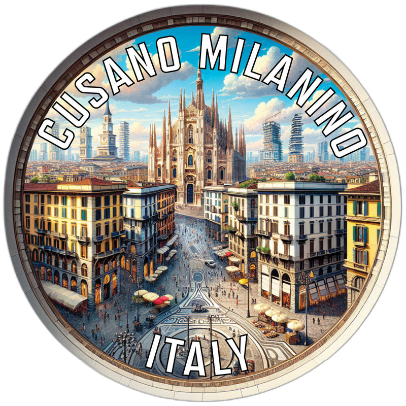 Cusano Milanino Italy Souvenir Die Cut Flat Magnet 2-Inch