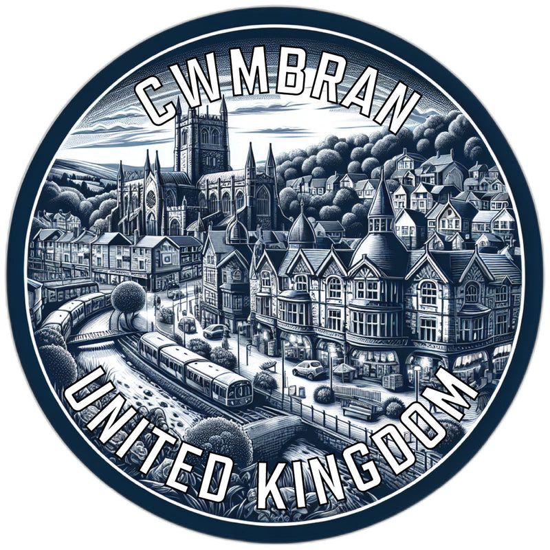 Cwmbran United Kingdom Souvenir Die Cut Flat Magnet 2-Inch