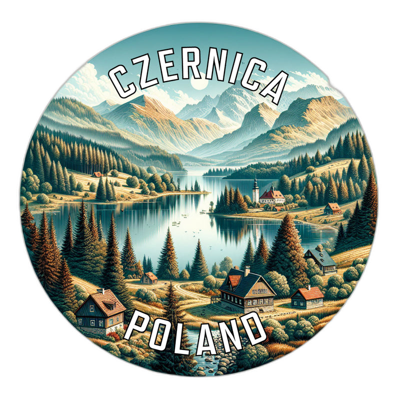 Czernica Poland Souvenir Die Cut Flat Magnet 2-Inch