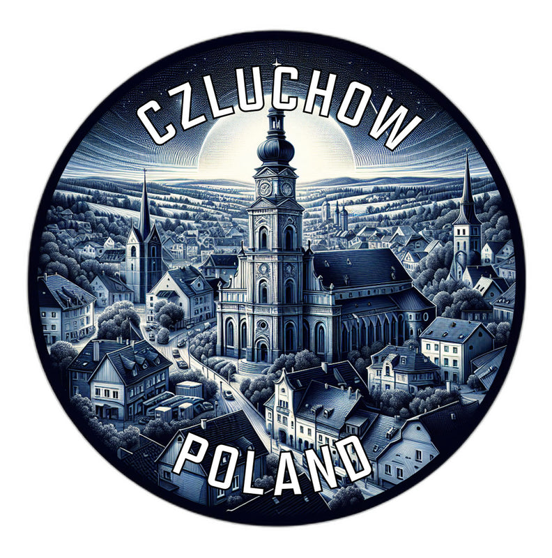 Czluchow Poland Souvenir Die Cut Flat Magnet 2-Inch