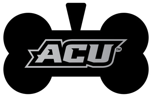Abilene Christian University Dog Tag Matte Black Bone-shaped Engraved Officially Licensed 