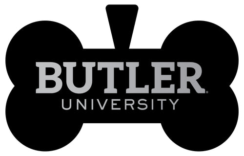 Butler Bulldogs Dog Tag Matte Black Bone-shaped Engraved Officially Licensed 