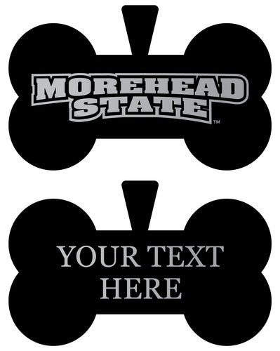 Morehead State University Personalized Matte Black Bone Dog Tag – Engraved Officially Licensed Collegiate Pet ID 
