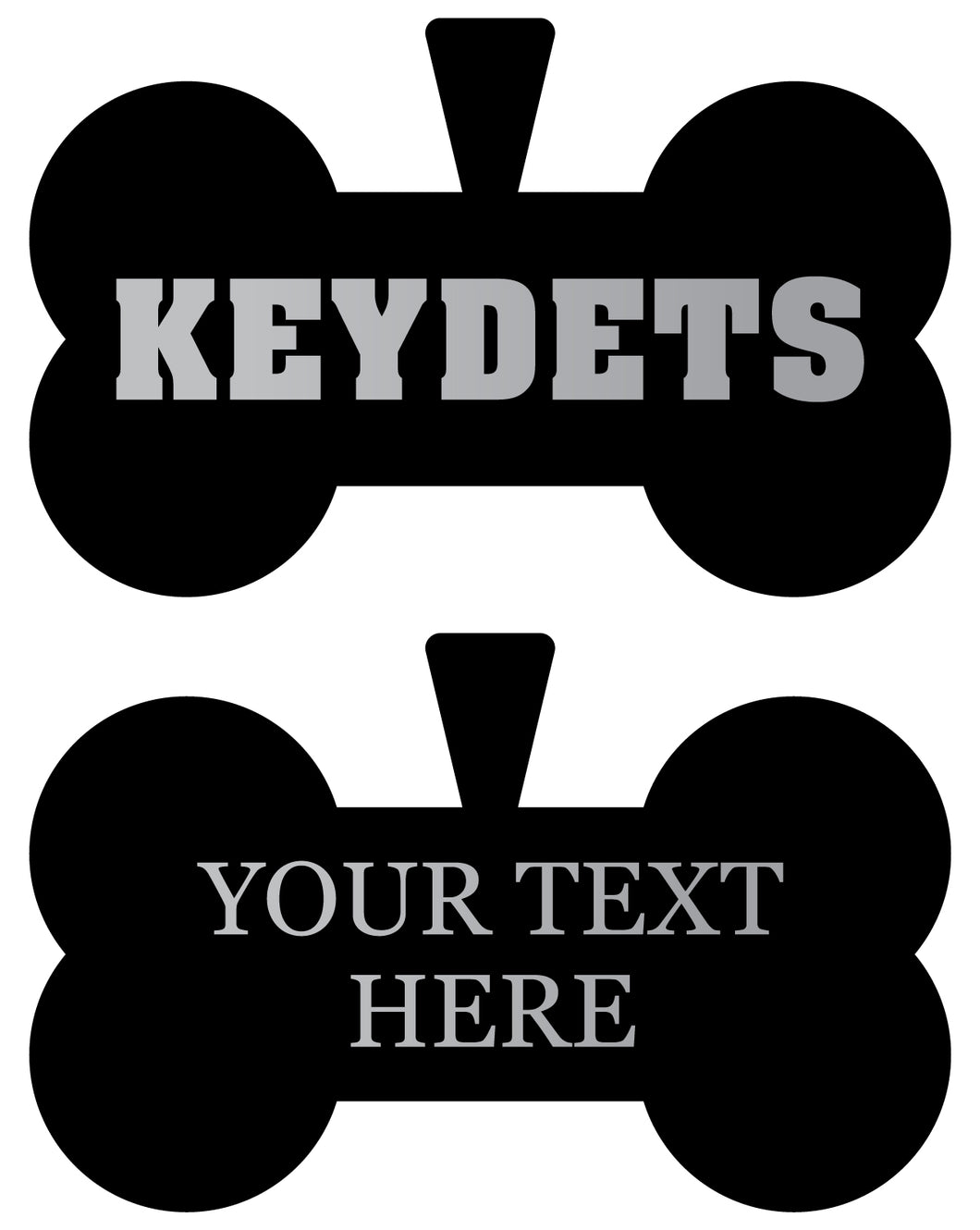 VMI Keydets Personalized Matte Black Bone Dog Tag – Engraved Officially Licensed Collegiate Pet ID 