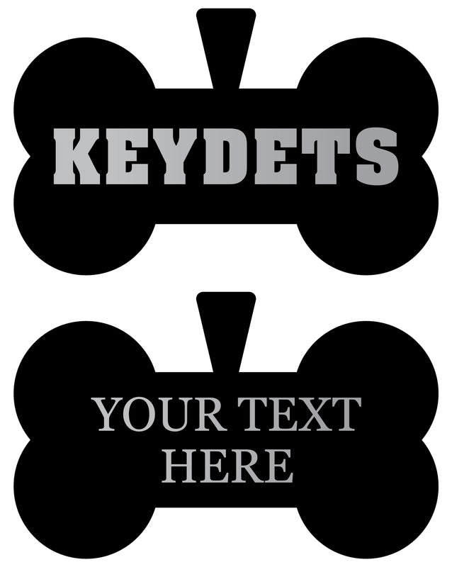 VMI Keydets Personalized Matte Black Bone Dog Tag – Engraved Officially Licensed Collegiate Pet ID 