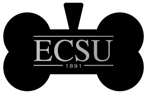 Elizabeth City State University Dog Tag Matte Black Bone-shaped Engraved Officially Licensed 