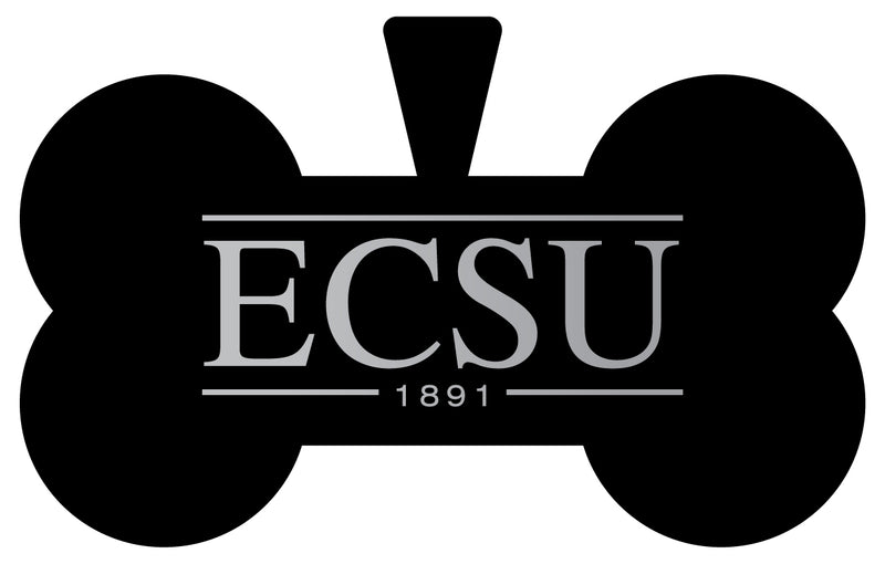 Elizabeth City State University Dog Tag Matte Black Bone-shaped Engraved Officially Licensed 