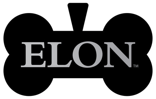 Elon University Dog Tag Matte Black Bone-shaped Engraved Officially Licensed 