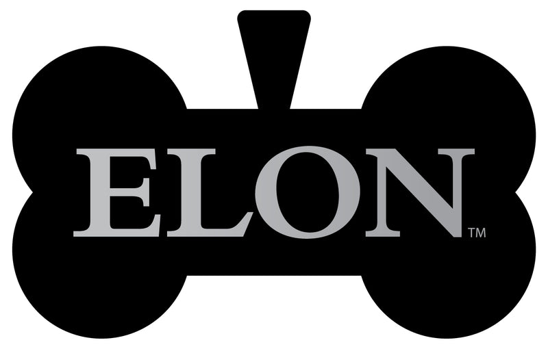 Elon University Dog Tag Matte Black Bone-shaped Engraved Officially Licensed 